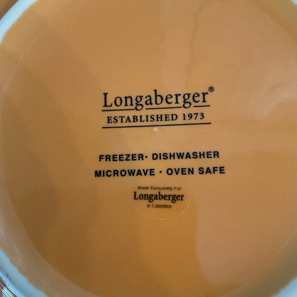 Longaberger Halloween Treats Bowl Jack O Lantern Pumpkin Pasta Serving 12 Inch